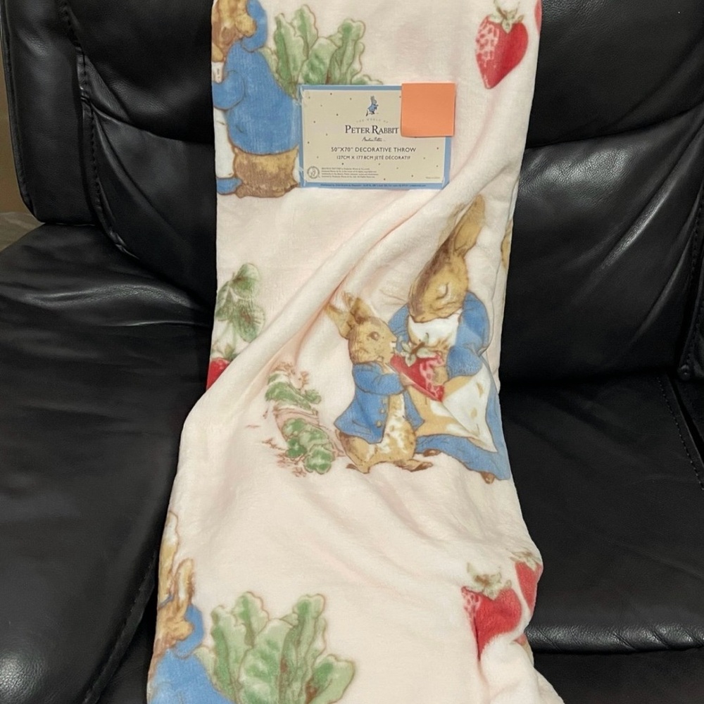 Easter Peter Rabbit Plush Throw - Picture 7 of 7